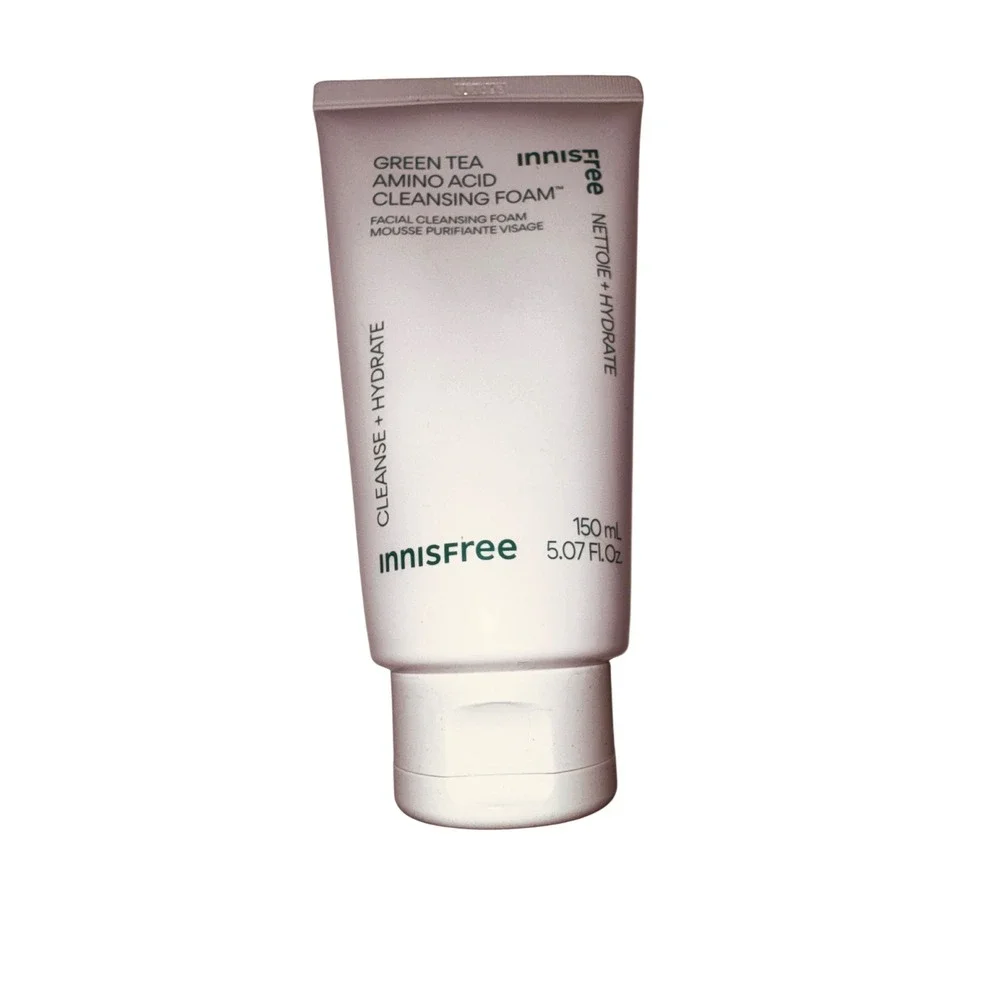 Innisfree Green Tea Amino Acid Cleansing Foam 150ml Hydrating Facial Cleanser